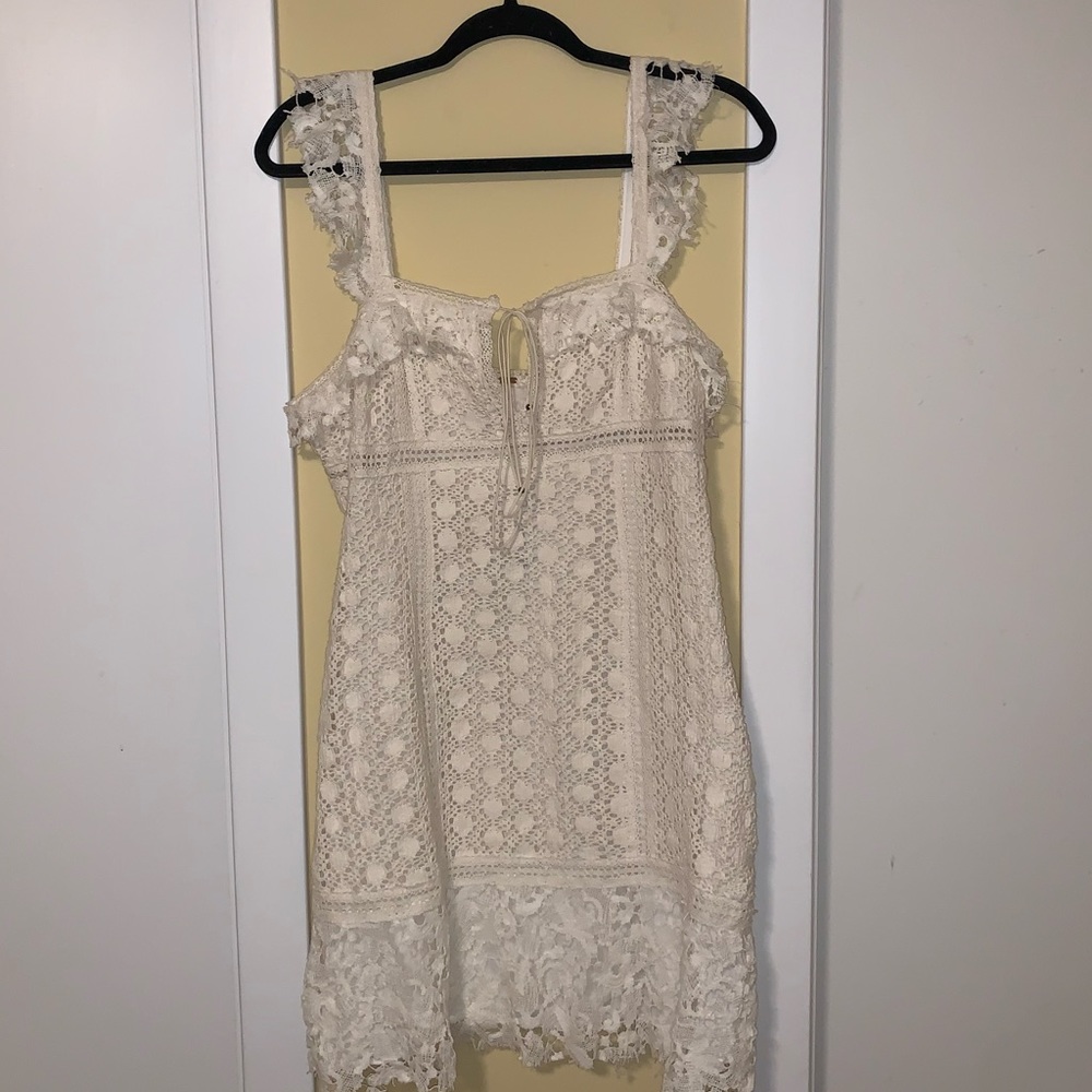 NWT Free People Cross My Heart crochet lace dress